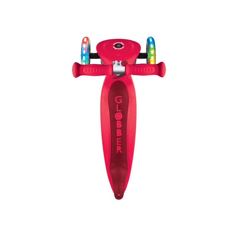 Самокат GLOBBER PRIMO FOLDABLE LIGHTS, червоний, колеса з підсвіткою, 50кг, 3+