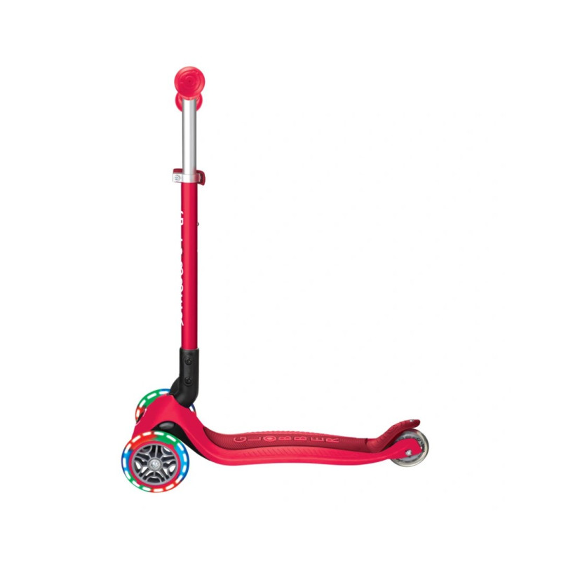 Самокат GLOBBER PRIMO FOLDABLE LIGHTS, червоний, колеса з підсвіткою, 50кг, 3+