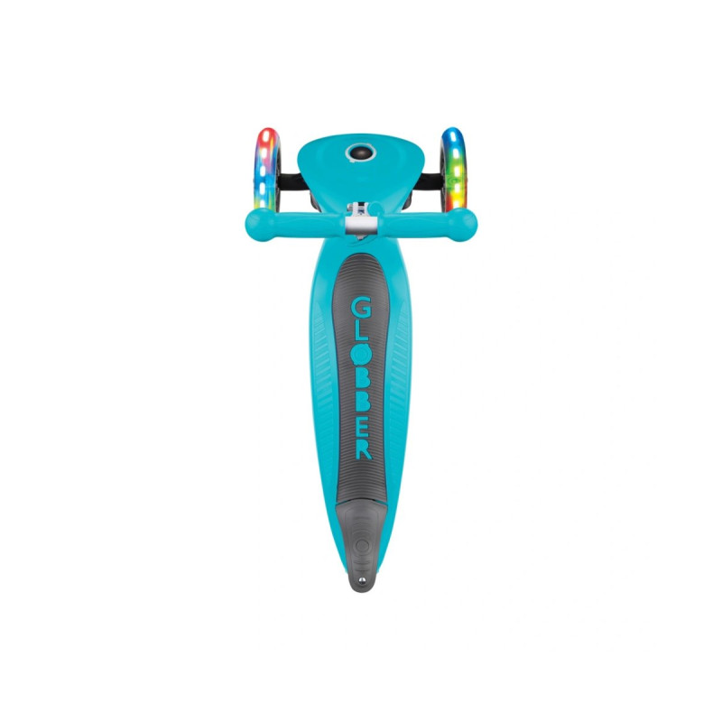 Самокат GLOBBER PRIMO FOLDABLE LIGHTS, бірюзовий, колеса з підсвіткою, 50кг, 3+