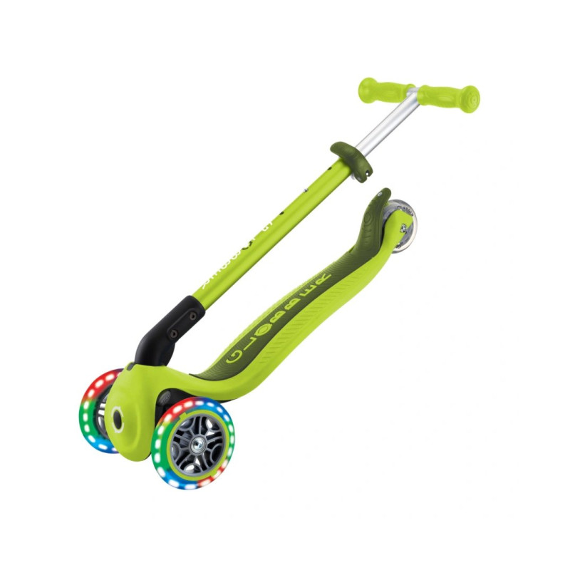 Самокат GLOBBER PRIMO FOLDABLE LIGHTS, зелений, колеса з підсвіткою, 50кг, 3+