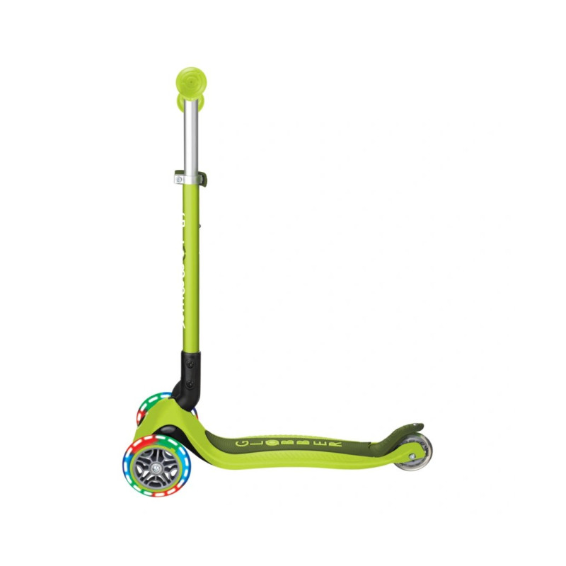 Самокат GLOBBER PRIMO FOLDABLE LIGHTS, зелений, колеса з підсвіткою, 50кг, 3+