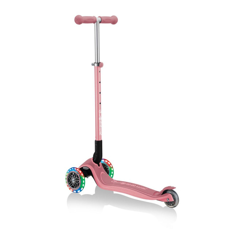 Самокат GLOBBER Primo Foldable Plus Lights пастельно-рожевий