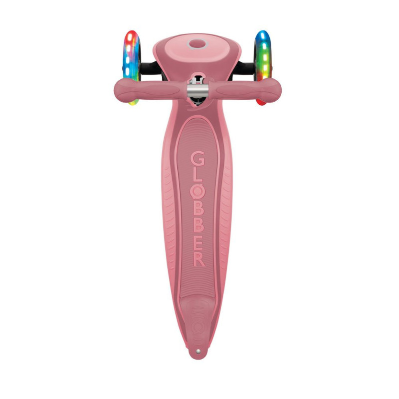 Самокат GLOBBER Primo Foldable Plus Lights пастельно-рожевий