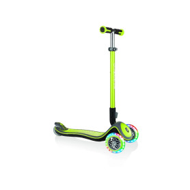 Самокат GLOBBER ELITE DELUXE зелений, колеса з підсвіткою, 50кг, 3+, 3 колеса