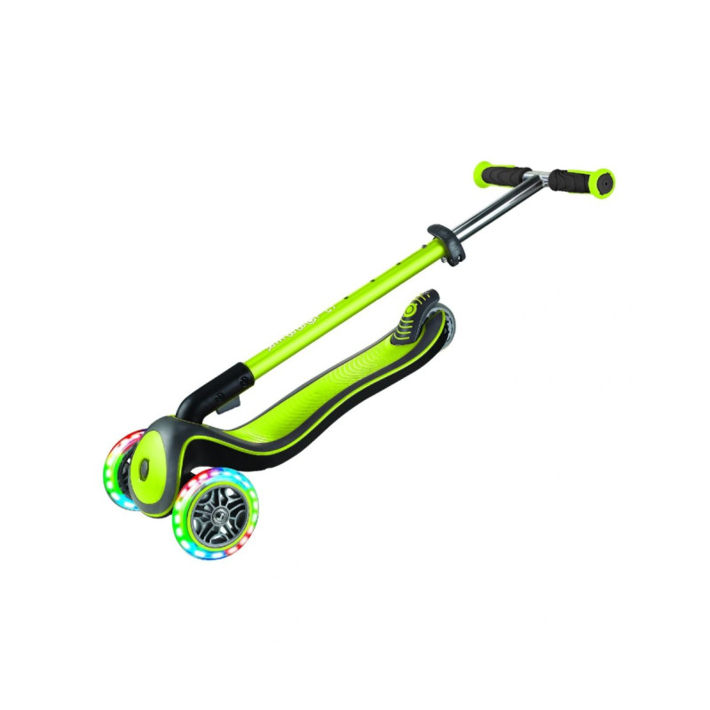 Самокат GLOBBER ELITE DELUXE зелений, колеса з підсвіткою, 50кг, 3+, 3 колеса