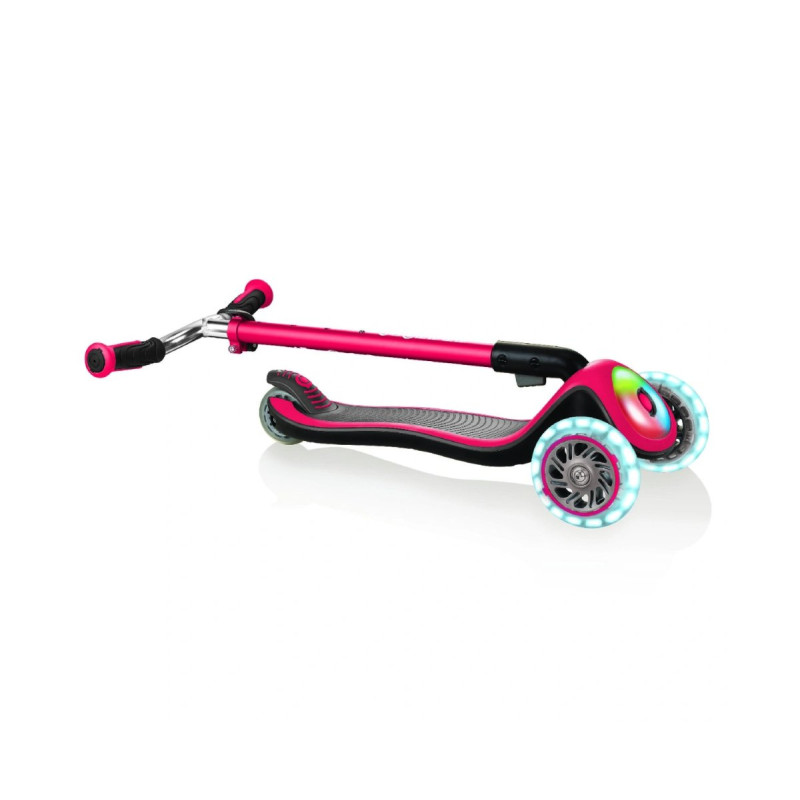 Самокат GLOBBER ELITE PRIME червоний, колеса з підсвіткою, 50кг, 3+, 3 колеса