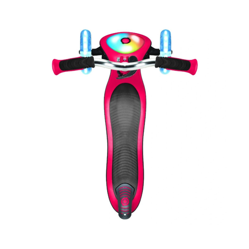 Самокат GLOBBER ELITE PRIME червоний, колеса з підсвіткою, 50кг, 3+, 3 колеса