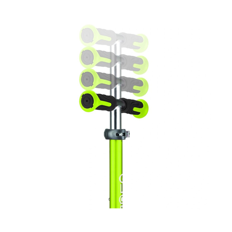 Самокат GLOBBER ELITE зелений/сірий, колеса та панель з підсвіткою, до 50кг, 3+, 3 колеса