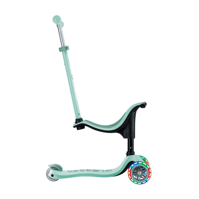 Самокат GLOBBER 4 в 1 GO UP SPORTY, колеса що світяться м'ятно-фісташковий