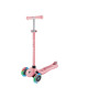 Самокат GLOBBER 4 в 1 GO UP SPORTY, колеса що світяться пастельно-рожевий
