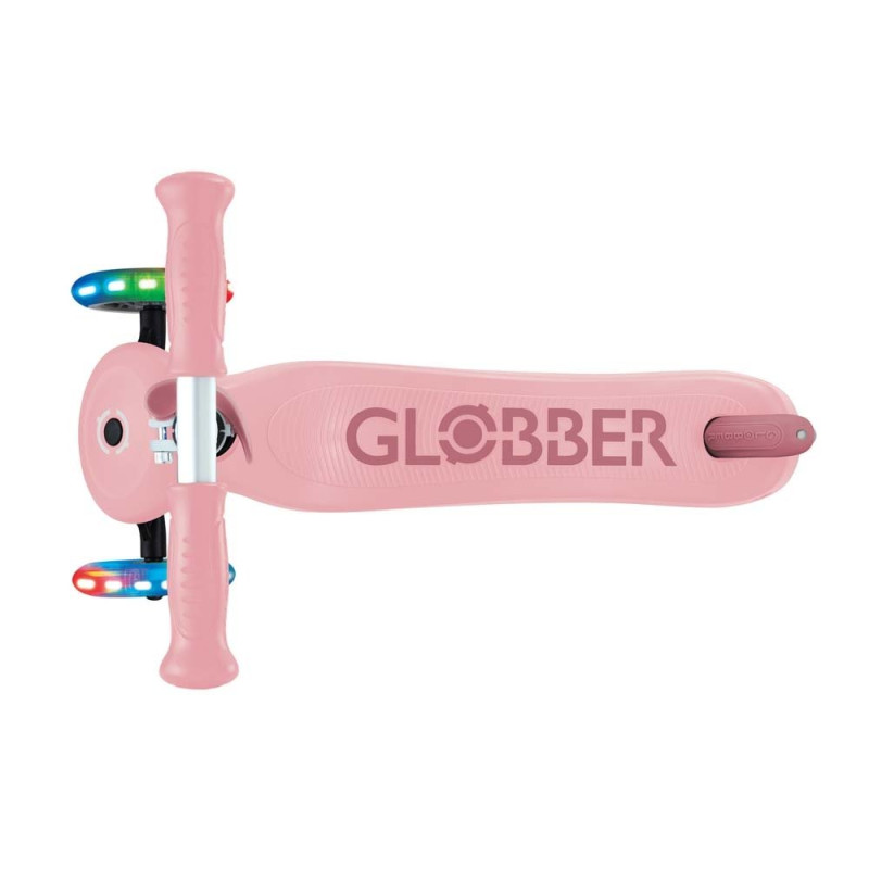 Самокат GLOBBER 4 в 1 GO UP SPORTY, колеса що світяться пастельно-рожевий