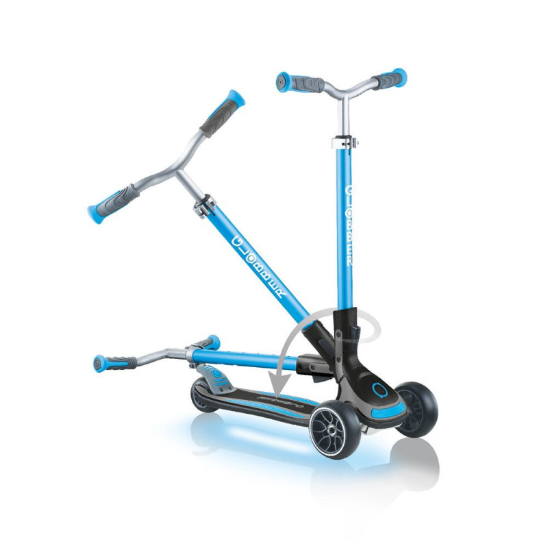 Самокат GLOBBER ULTIMUM, с подсветкой, синий, до 100кг, 5+, 3 колеса