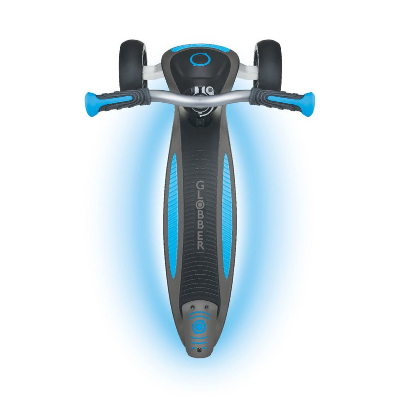 Самокат GLOBBER ULTIMUM, с подсветкой, синий, до 100кг, 5+, 3 колеса