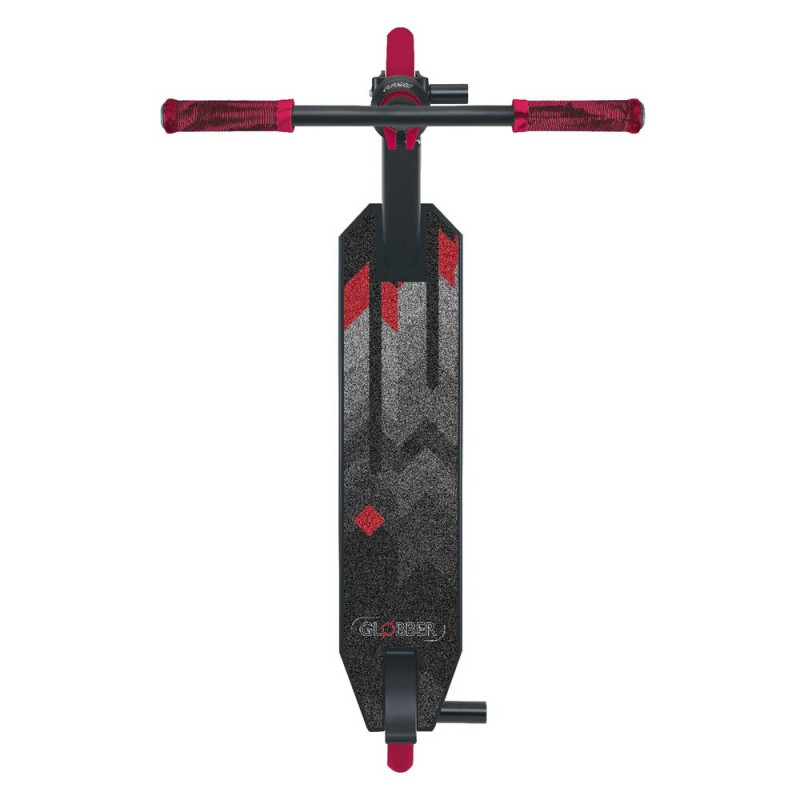 Самокат GLOBBER GS540 черно-красный, трюковой, с пегами, до 100кг, 8+