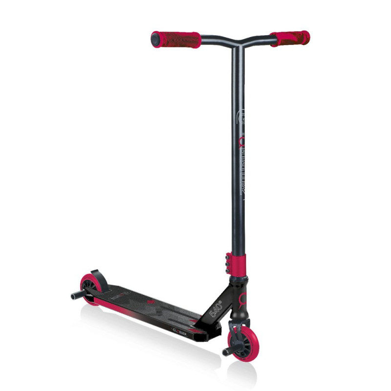 Самокат GLOBBER GS540 черно-красный, трюковой, с пегами, до 100кг, 8+