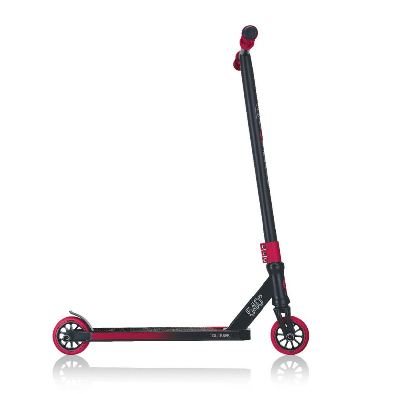 Самокат GLOBBER GS540 черно-красный, трюковой, с пегами, до 100кг, 8+