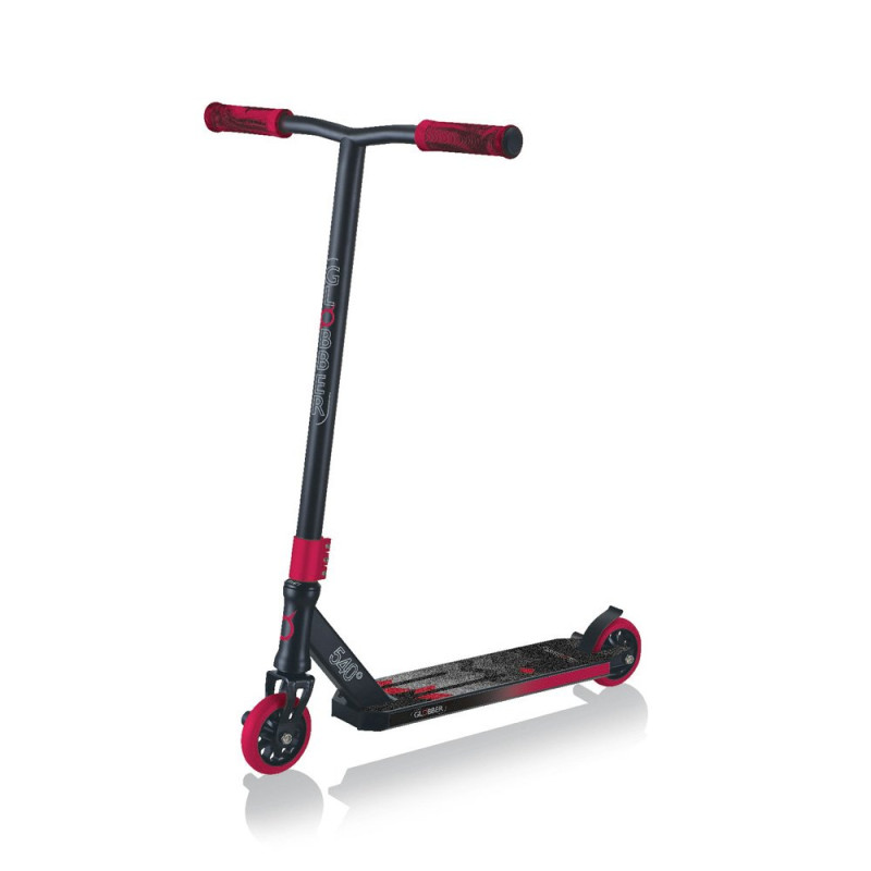 Самокат GLOBBER GS540 черно-красный, трюковой, с пегами, до 100кг, 8+