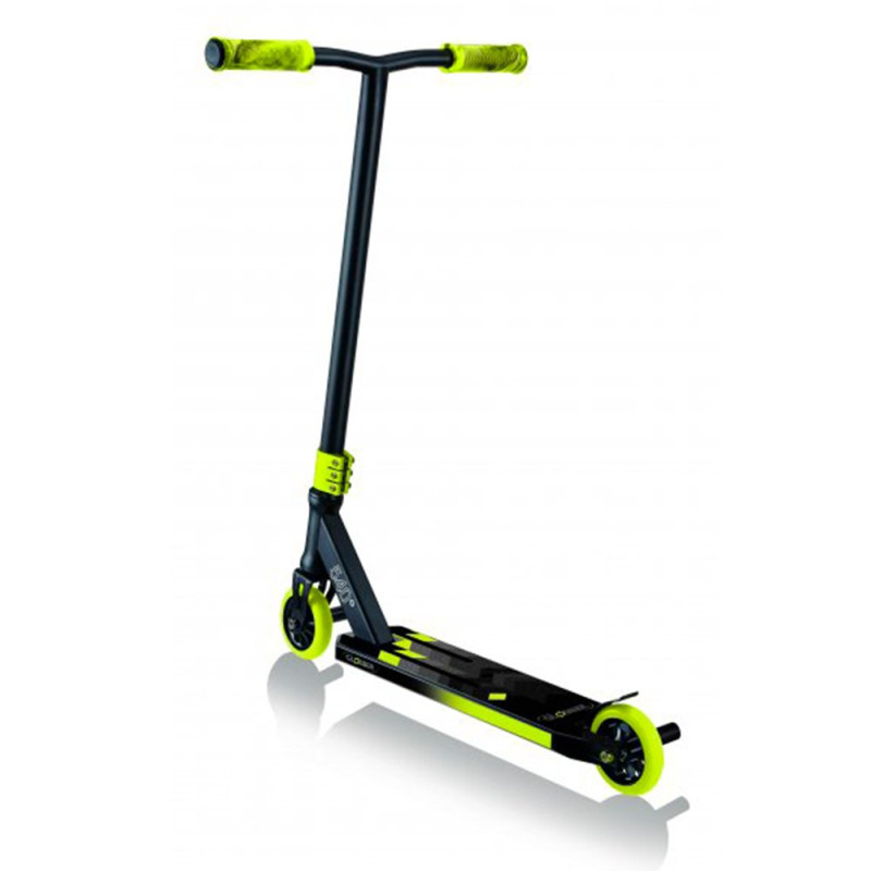 Самокат GLOBBER GS540 черно-желтый, трюковой, с пегами, до 100кг, 8+