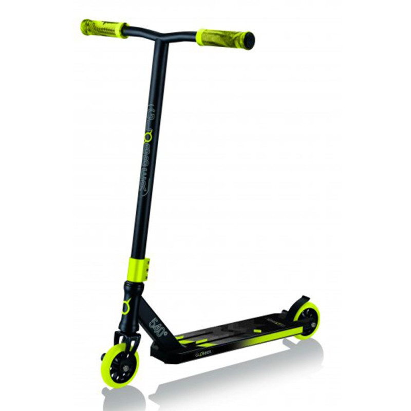 Самокат GLOBBER GS540 черно-желтый, трюковой, с пегами, до 100кг, 8+