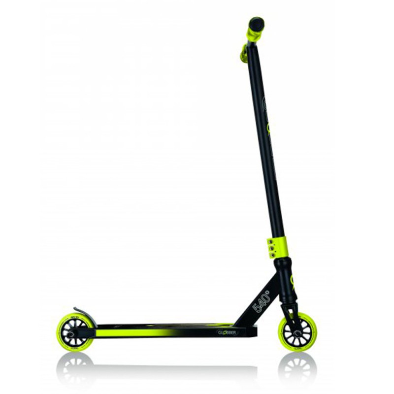 Самокат GLOBBER GS540 черно-желтый, трюковой, с пегами, до 100кг, 8+