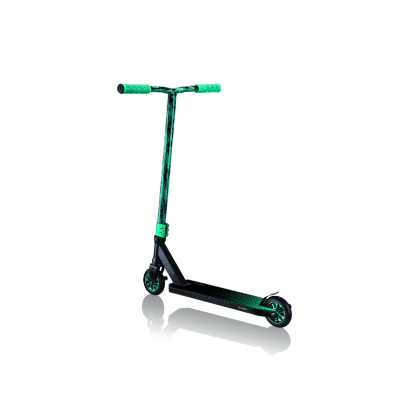 Самокат GLOBBER GS720 чорно-бірюзовий, трюковий, з пегами, до 100кг, 8+
