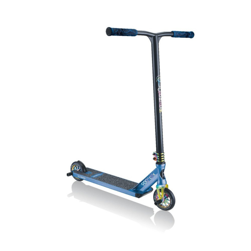 Самокат GLOBBER GS900 DELUXE черно-синий, трюковой, с пегами, до 100кг, 8+