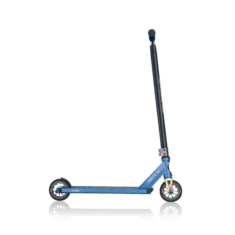 Самокат GLOBBER GS900 DELUXE черно-синий, трюковой, с пегами, до 100кг, 8+