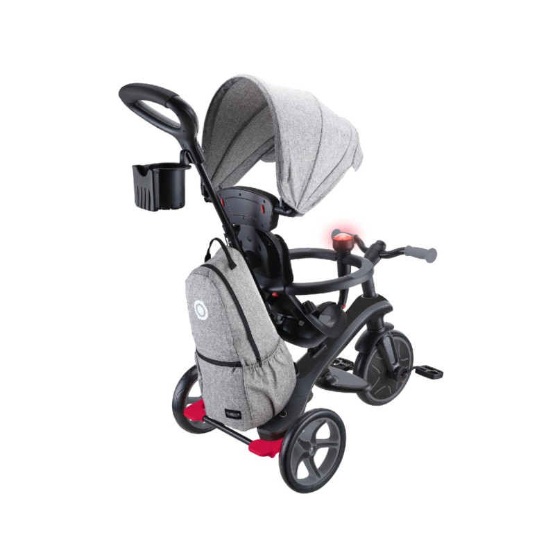 Велосипед GLOBBER EXPLORER TRIKE 4в1 DELUXE PLAY - Чорно-сірий