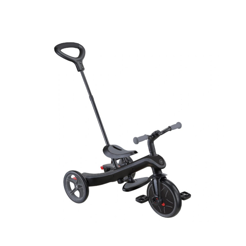 Велосипед GLOBBER EXPLORER TRIKE 4в1 DELUXE PLAY - Чорно-сірий