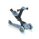 Самокат GLOBBER GO UP DELUXE LIGHTS 5в1 пепельно-голубой, колеса с подсветкой 20/50кг