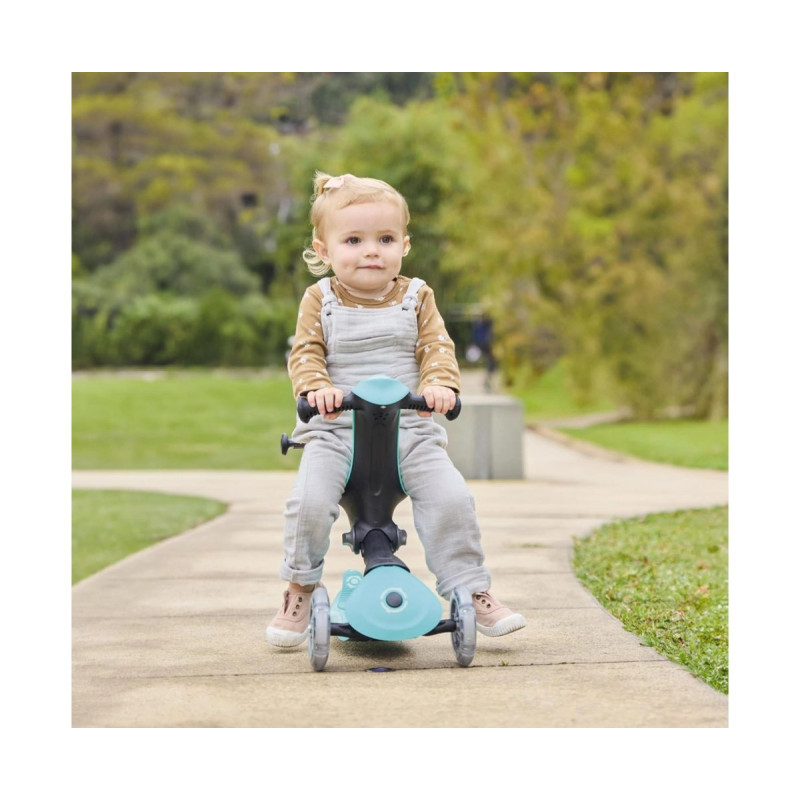 Самокат GLOBBER GO UP DELUXE LIGHTS 5в1 м'ятний, колеса світяться 20/50кг