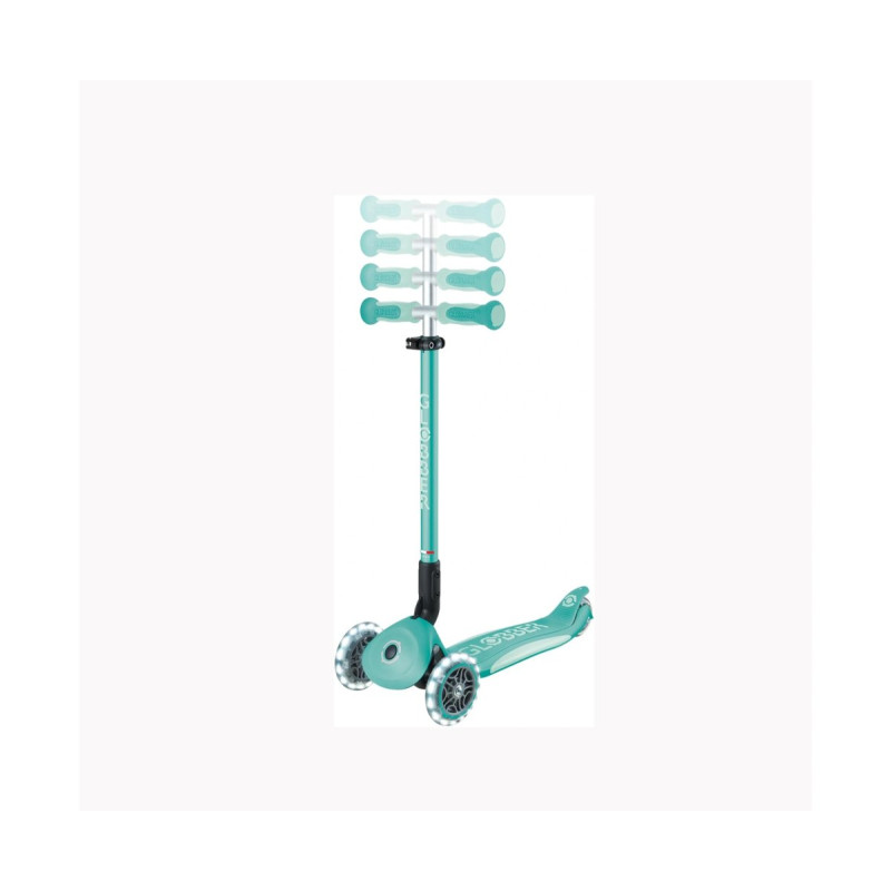 Самокат GLOBBER GO UP DELUXE LIGHTS 5в1 м'ятний, колеса світяться 20/50кг