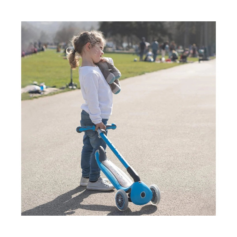 Самокат GLOBBER GO UP DELUXE LIGHTS 5в1 м'ятний, колеса світяться 20/50кг