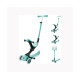 Самокат GLOBBER GO UP DELUXE LIGHTS 5в1 м'ятний, колеса світяться 20/50кг