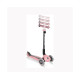 Самокат GLOBBER GO UP DELUXE LIGHTS 5в1 пастельно-рожевий, колеса світяться 20/50кг