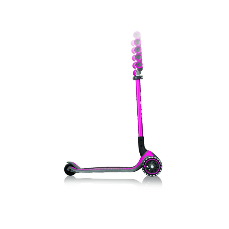 Самокат GLOBBER ER LIGHTS рожевий, колеса з підсвіткою, 50кг, 4+