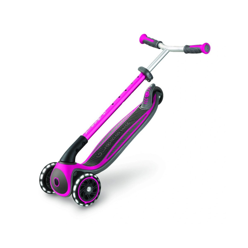 Самокат GLOBBER ER LIGHTS рожевий, колеса з підсвіткою, 50кг, 4+