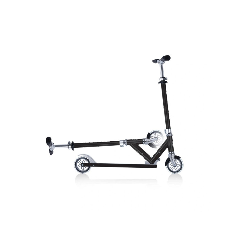 Самокат GLOBBER FLOW ELEMENT LIGHTS, чорний, колеса з підсвіткою, до 100кг, 5+, 2 колеса