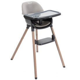 Стільчик для годування 3 в 1 Graco Presti light Gray