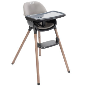 Стільчик для годування 3 в 1 Graco Presti light Gray