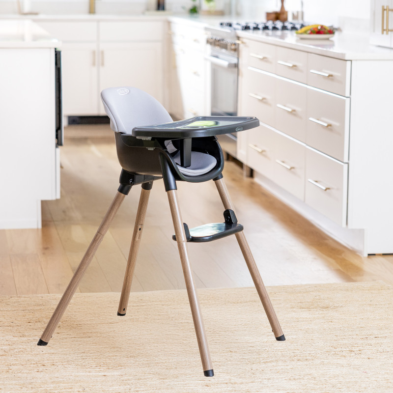 Стільчик для годування 3 в 1 Graco Presti light Gray