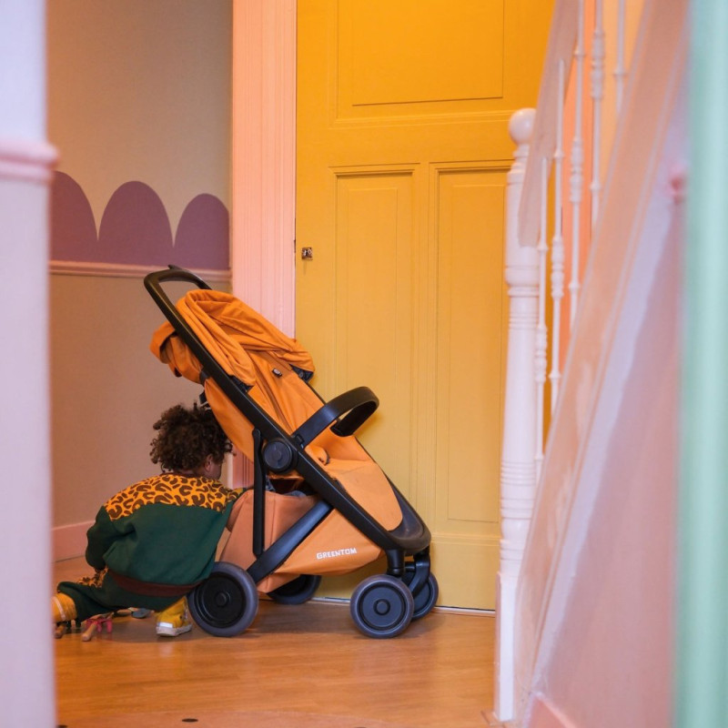 Прогулянкова коляска Greentom Classic Sunflower-Black