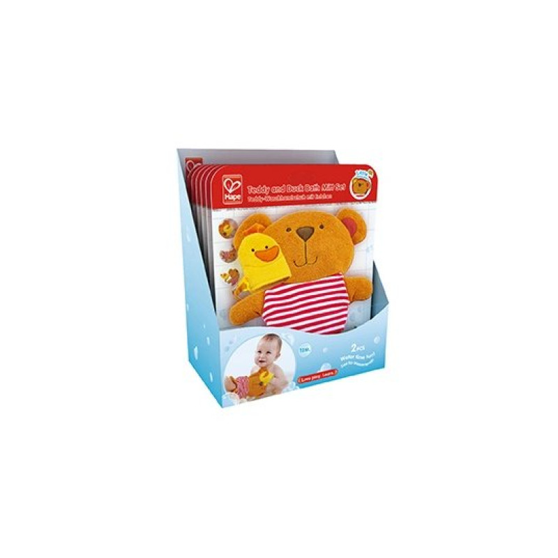 Мочалка Hape Набір Ведмедик та каченя