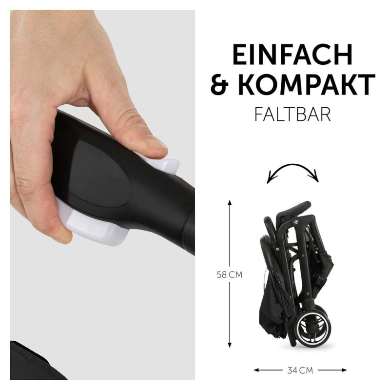 Прогулянкова коляска HAUCK Travel N Care Black