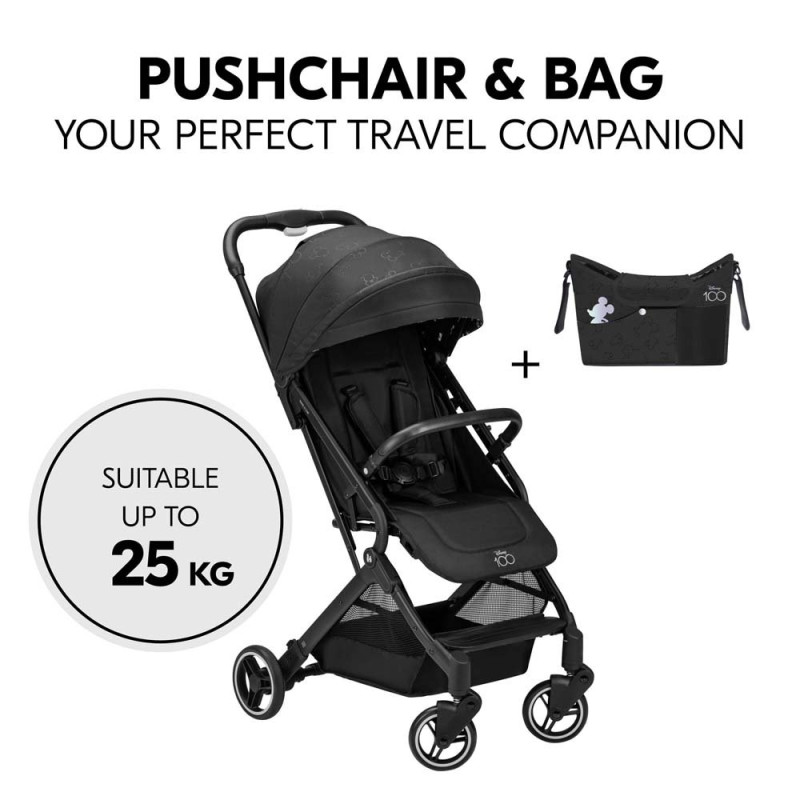 Прогулянкова коляска HAUCK Travel N Care Disney 100 Black + органайзер