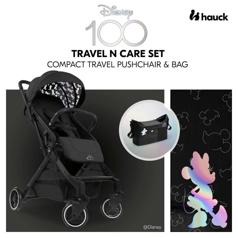 Прогулянкова коляска HAUCK Travel N Care Disney 100 Black + органайзер