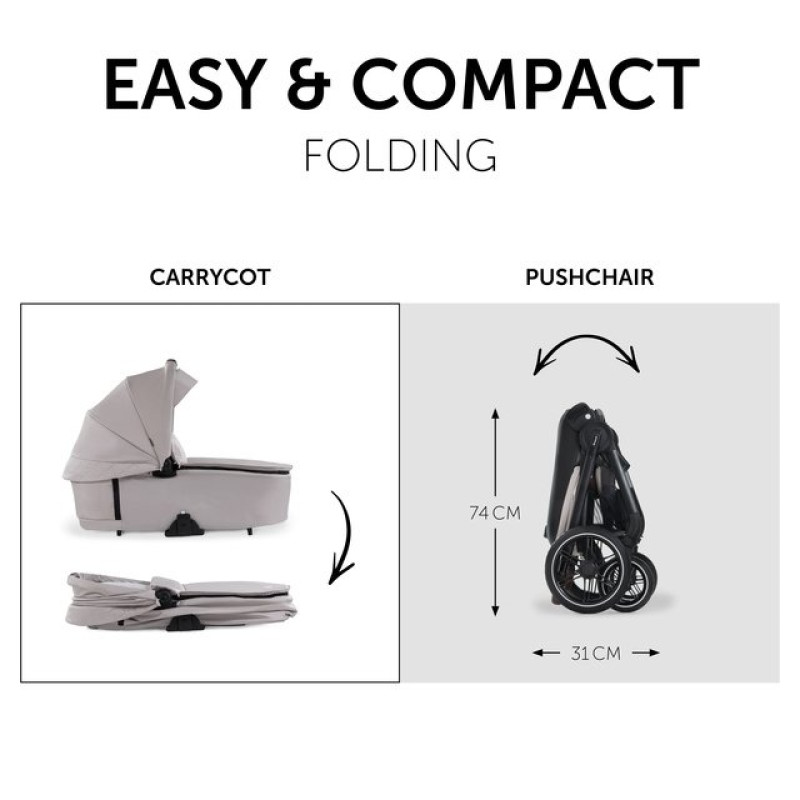 Універсальна коляска 2 в 1 HAUCK Walk N Care beige