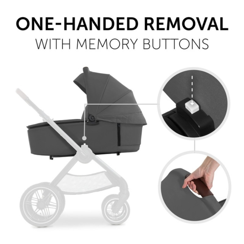 Універсальна коляска 2 в 1 HAUCK Walk N Care air dark grey