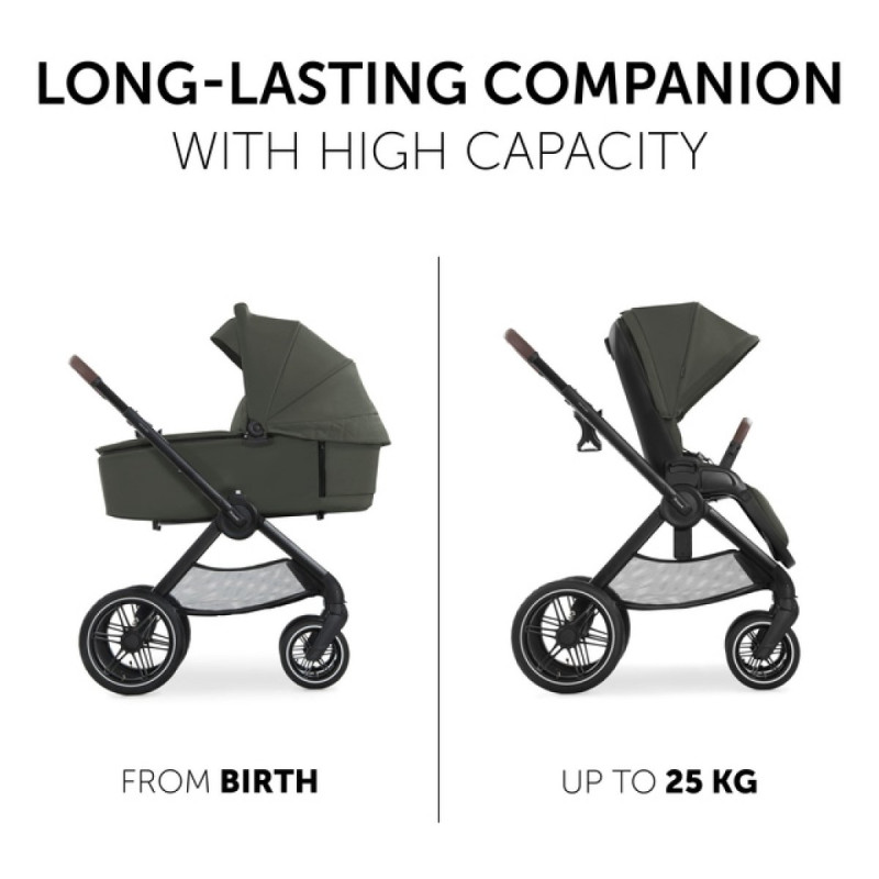 Універсальна коляска 2 в 1 HAUCK Walk N Care air dark olive