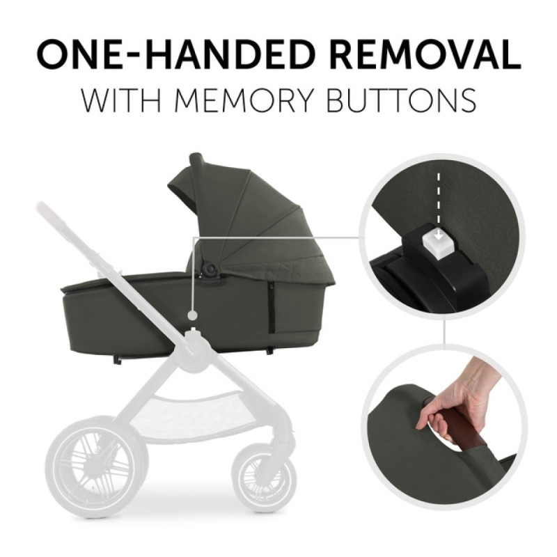 Універсальна коляска 2 в 1 HAUCK Walk N Care air dark olive